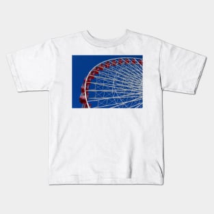 Red, White & Blue Wheel Kids T-Shirt